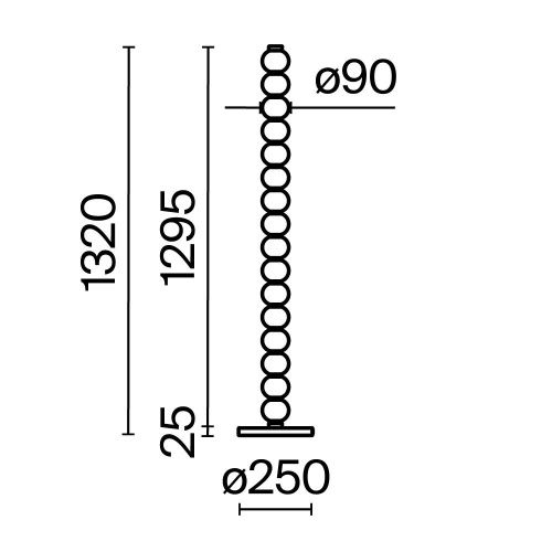 Светильник напольный Maytoni Amulet MOD555FL-L23G3K - фото 4