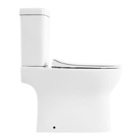 Унитаз напольный с бачком BelBagno STEAM BB130CPR/BB130SC белый с сиденьем микролифт безободковый каскадный смыв