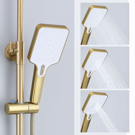 Душевая стойка Splenka S30.24.03 настенная цвет золото