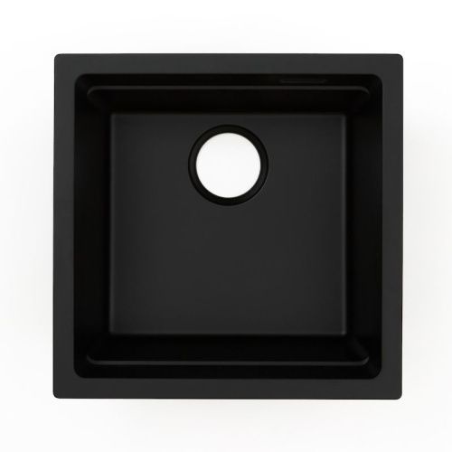 Кухонная мойка Grandex Aqua 500104 46х45 цвет черный поверхность матовая - фото 4