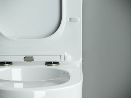 Унитаз напольный с бачком Ceramica Nova METROPOL CN4001 белый с сиденьем микролифт безободковый душевой смыв