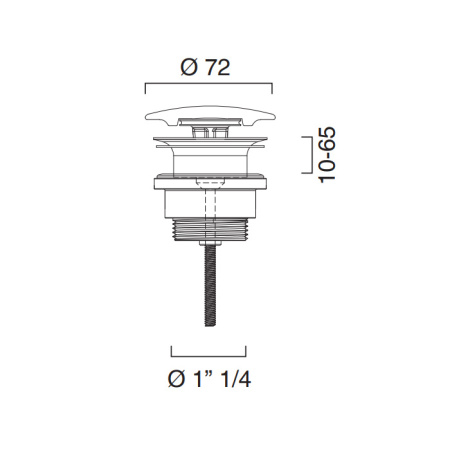 Донный клапан для раковины Catalano 9050500001/9050600001
