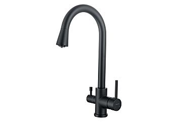 Смеситель для кухни Aquatek ВЕГА AQ1085MB на мойку черный