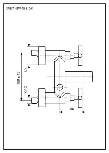 Смеситель Emmevi Spirit New 31001/NEO настенный черный - фото 2