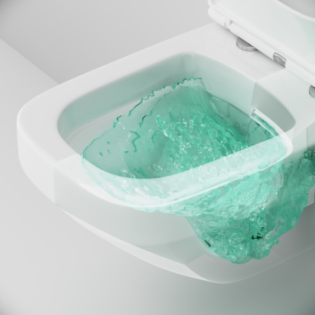 Унитаз подвесной Am.Pm Inspire V2.0 C50A1700MWSC белый матовый с сиденьем микролифт безободковый каскадный смыв