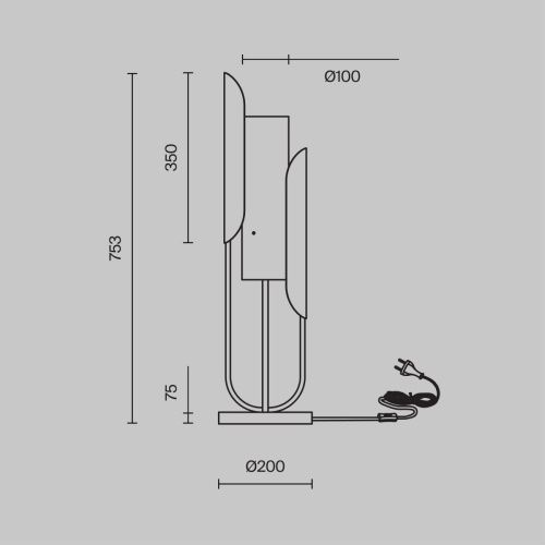 Светильник настольный Maytoni Сipresso Z014TL-01G - фото 3