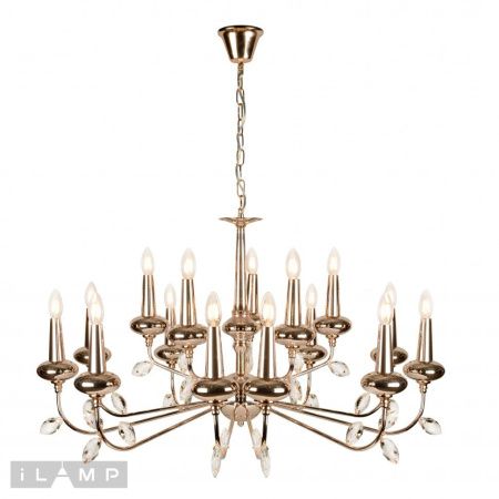 Люстра подвесная iLamp Dames (Дамес) 1020-10+5 GD
