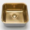Кухонная мойка Grandex Aqua SELECT 44 2003331 45х45 цвет золото поверхность матовая