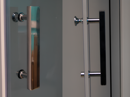 Душевой уголок Parly ZPE911 90х90 стекло тонированное профиль хром глянцевый с поддоном