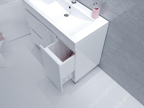 Тумба под раковину 1MarKa Cube У79527 99,6х48х81 - фото 4