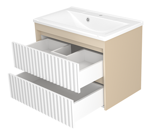 Тумба под раковину Brevita Balaton BAL-06075-03-012Я 73х44х54 подвесная - фото 4