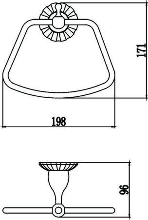 Полотенцедержатель Savol S-08960C