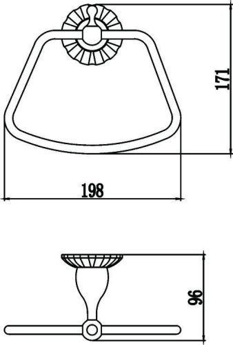 Полотенцедержатель Savol S-08960C - фото 2