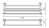 Полотенцедержатель AltroBagno Corposso AltroBagnoCorposo081507Gl