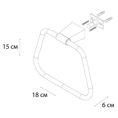 Полотенцедержатель Fixsen Trend gold FX-99011