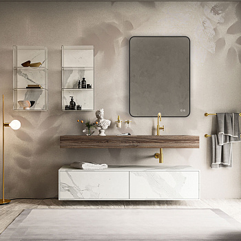 Зеркало в ванную Vincea VLM-3VC600B-2 60х80 цвет черный