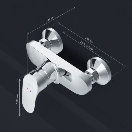 Смеситель для душа Am.Pm Like F8020016 настенный хром