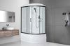 Душевая кабина Royal Bath BK RB8120BK1-M-L-BL Practic 120х80 асимметричная с крышей ориентация левая