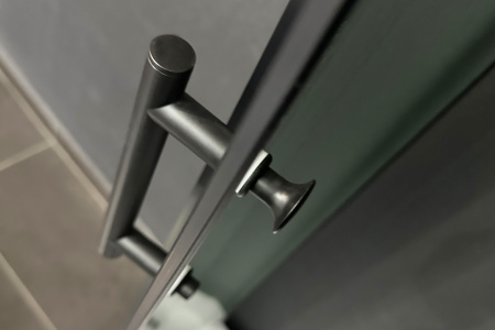 Душевая кабина Royal Bath BK RB90BK1-M-BL Practic 90х90 четверть круга с крышей ориентация универсальная