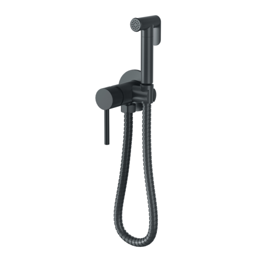 Гигиенический душ со смесителем Bronze de Luxe SCANDI 701B черный - фото 2