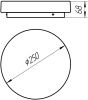 Светильник накладной Arte Lamp Aqva-tablet Led (Аква-таблет Лед) A6824PL-1WH