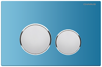 Клавиша смыва механическая CHARUS Bagliore FP.330.AQUABLUE.10 цвет синий