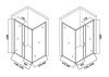 Душевой уголок Orange E23-12090TB 120х90 стекло прозрачное профиль черный без поддона