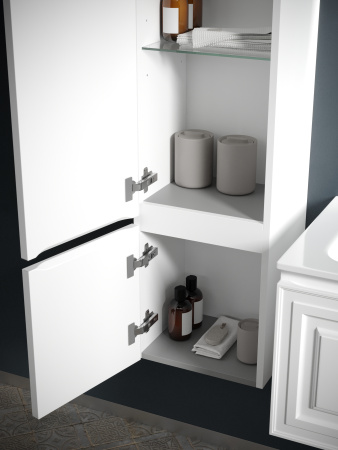 Шкаф-пенал Sancos Very PVR35LW 35х30х160 подвесной цвет белый