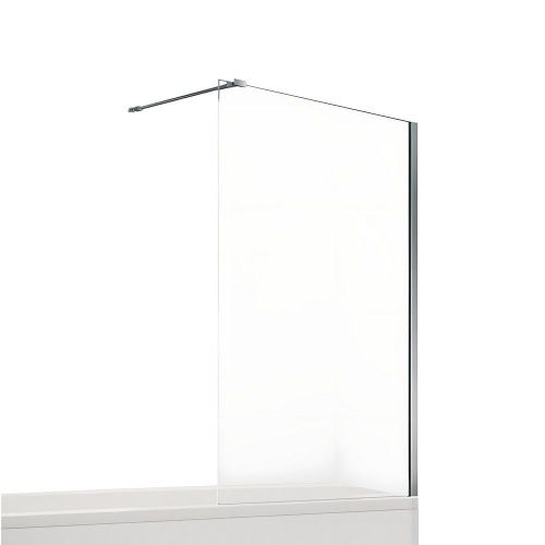 Душевая шторка на ванну New Trendy NEW MODUS Chrome EXK-1918-WP 90х150 стекло прозрачное профиль хром ориентация универсальная