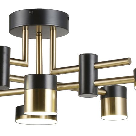 Люстра потолочная Natali Kovaltseva Loft Led (Лофт Лед) LED LAMPS 81368 GOLD BLACK