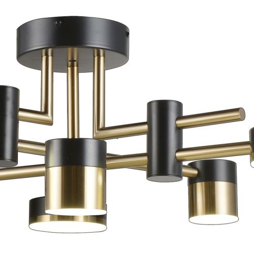 Люстра потолочная Natali Kovaltseva Loft Led (Лофт Лед) LED LAMPS 81368 GOLD BLACK - фото 3