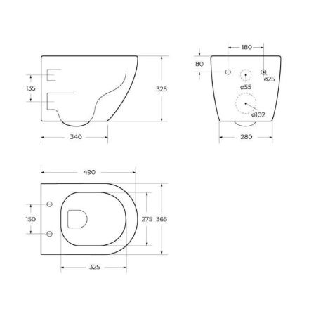 Унитаз подвесной BelBagno UNO BB3105CHR/SC белый с сиденьем микролифт безободковый каскадный смыв