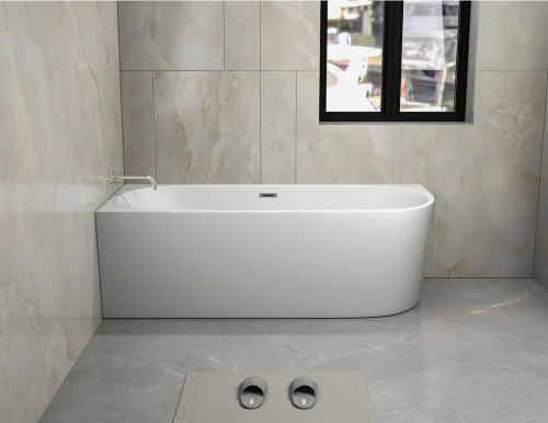 Ванна акриловая Cerutti SPA CT10090 170х75 отдельностоящая асимметричная