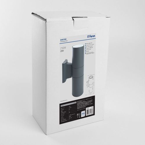 Уличный настенный светильник Feron DH0702 06295 - фото 5