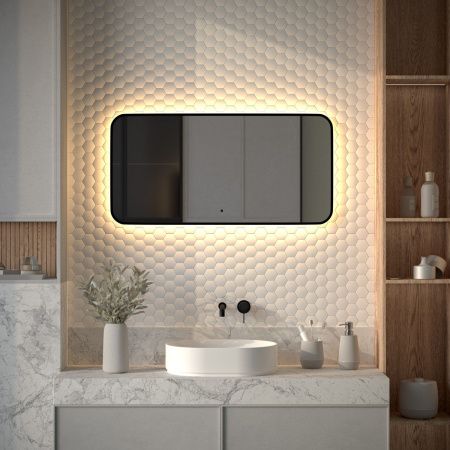 Зеркало с подсветкой Defesto AURA DF 2975RH 100х50 подвесное