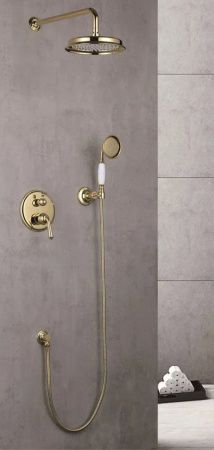 Душевая система Rose R0235E встраиваемая в стену цвет золото
