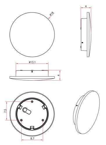 Уличный настенный светильник Arte Lamp Nimbo (Нимбо) A1510AL-1WH - фото 3