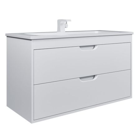 Тумба под раковину Uperwood Modul 2930205254 100х40 подвесная цвет белый