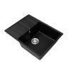 Кухонная мойка Grandex Aqua 600315 65х50 цвет черный поверхность матовая