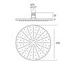 Верхний душ Cisal Xion DS016430D1 нержавеющая сталь
