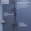 Душевая стойка RGW Shower Panels 59140124-04 настенная цвет черный