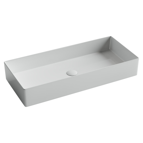 Раковина из сантехнического фарфора Ceramica Nova ELEMENT CN6072 80х36 накладная цвет белый - фото 2