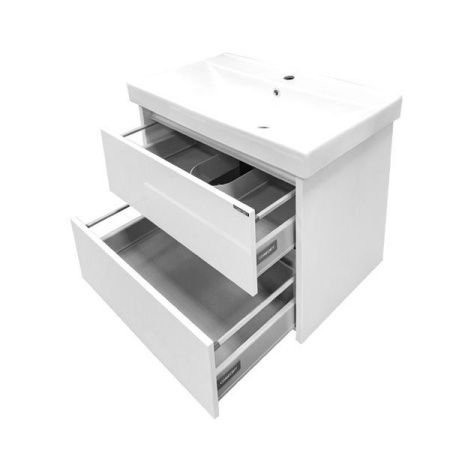 Тумба с раковиной Comforty Дублин 00004137103CF 80х50 подвесная цвет белый