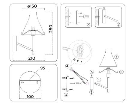 Бра Ambrella Light Modern (Модерн) LH57137