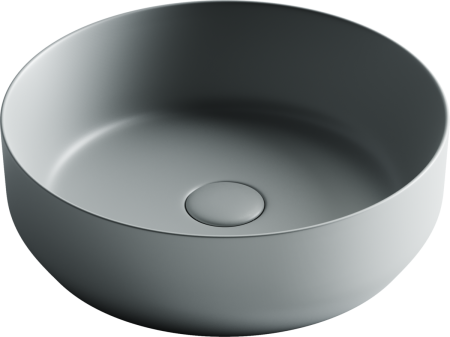 Раковина из сантехнического фарфора Ceramica Nova ELEMENT CN6022MH 40х40 накладная цвет черный без отверстий под смеситель