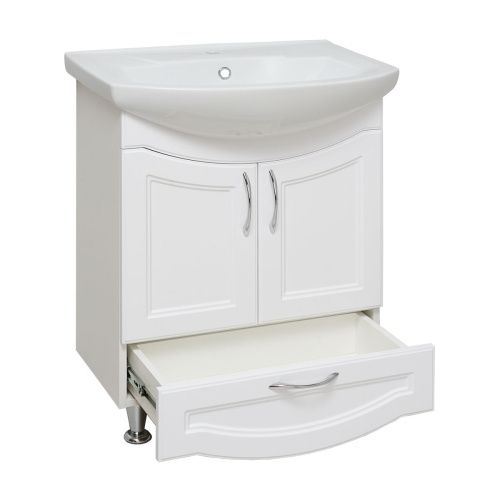 Тумба под раковину Runo Неаполь 00-00001033 60х30 напольная цвет белый - фото 2