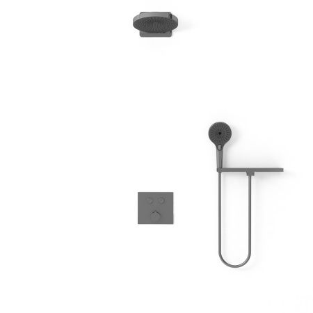 Душевая система Vincea VSFW-4I211RGM встраиваемая в стену цвет вороненая сталь