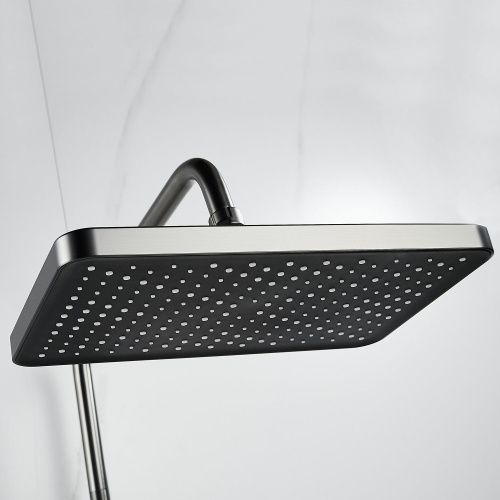 Душевая стойка Shevanik S9936T настенная цвет оружейная сталь - фото 5