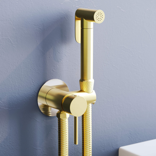 Гигиенический душ со смесителем RGW Shower Panels 581408211-06 золото - фото 2