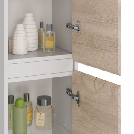 Шкаф-пенал LeMark Combi LM03C35P-dub 40х170 напольный цвет бежевый/белый